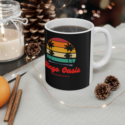 Bingo Oasis Retro Ceramic Mug 11oz