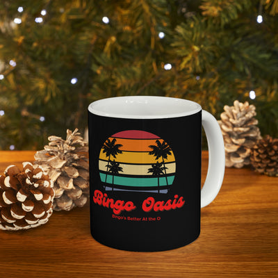 Bingo Oasis Retro Ceramic Mug 11oz