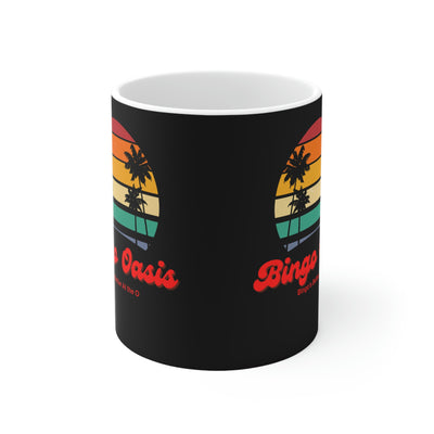 Bingo Oasis Retro Ceramic Mug 11oz