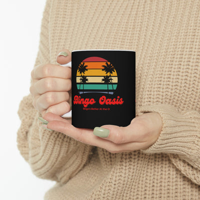 Bingo Oasis Retro Ceramic Mug 11oz