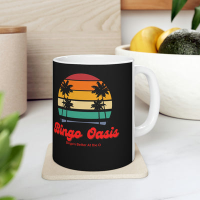 Bingo Oasis Retro Ceramic Mug 11oz